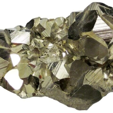 Divine Spirituals Natural Peru Pyrite Original Cluster Geodes for Willpower Success Wealth Manifestation Stone to Attract Money (30 Grams + to 200 Grams + Approx.) Cubical Pyrite Clusters Abundance Stones