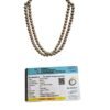 Divine Spirituals Certified Golden Pyrite Jaap Mala 108+1-8 mm Beads for Prosperitiy Wealth and Willpower Crystal Mala Abundance Stones