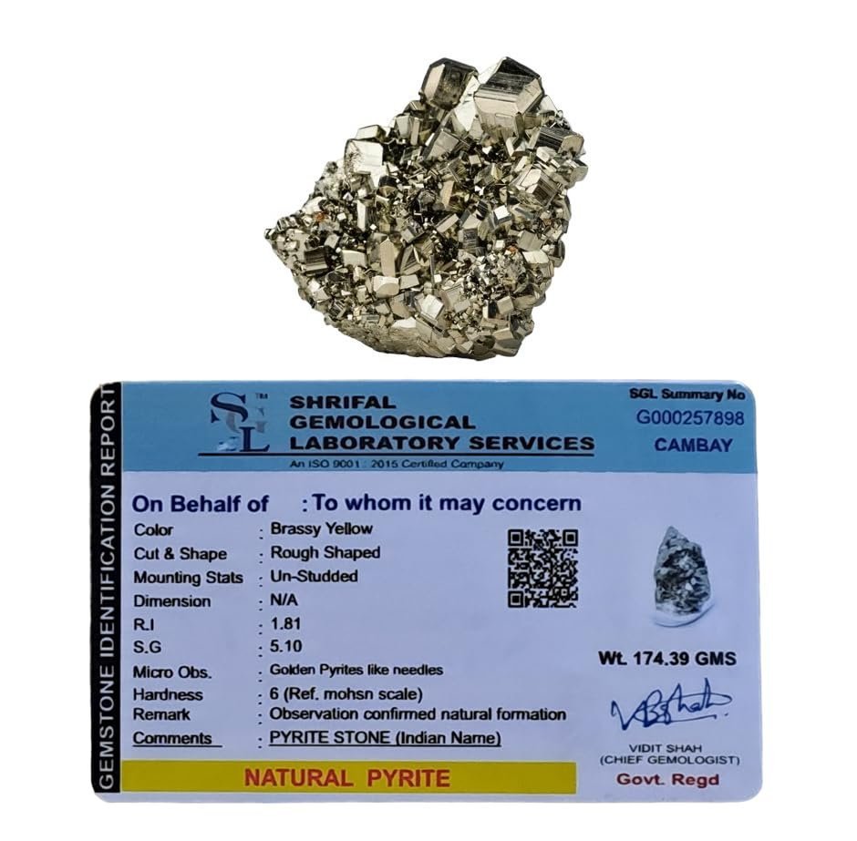 Divine Spirituals Pyrite Stone Original Cluster Samples – High Energy Natural Iron Pyrite Stone Gold Rock Reiki Crystal Used for Increased Willpower and Manifestation (Certified Pyrite) (110 Grams Plus Approx.) Cubical Pyrite Clusters Abundance Stones 4 Divine Spirituals Pyrite Stone Original Cluster Samples – High Energy Natural Iron Pyrite Stone Gold Rock Reiki Crystal Used for Increased Willpower and Manifestation (Certified Pyrite) (110 Grams Plus Approx.) Cubical Pyrite Clusters Abundance Stones 4