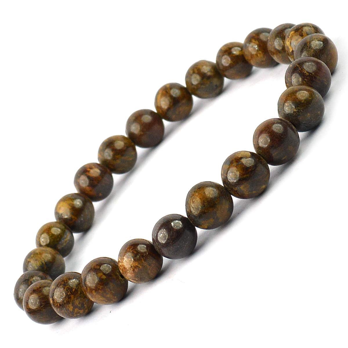 Divine Spirituals Natural Blue Tiger Eye 8mm Round Bead Crystal Bracelet for Reiki Healing, Crystal Healing and Chakra Balance Chakra Healing Bracelets Abundance Stones 2