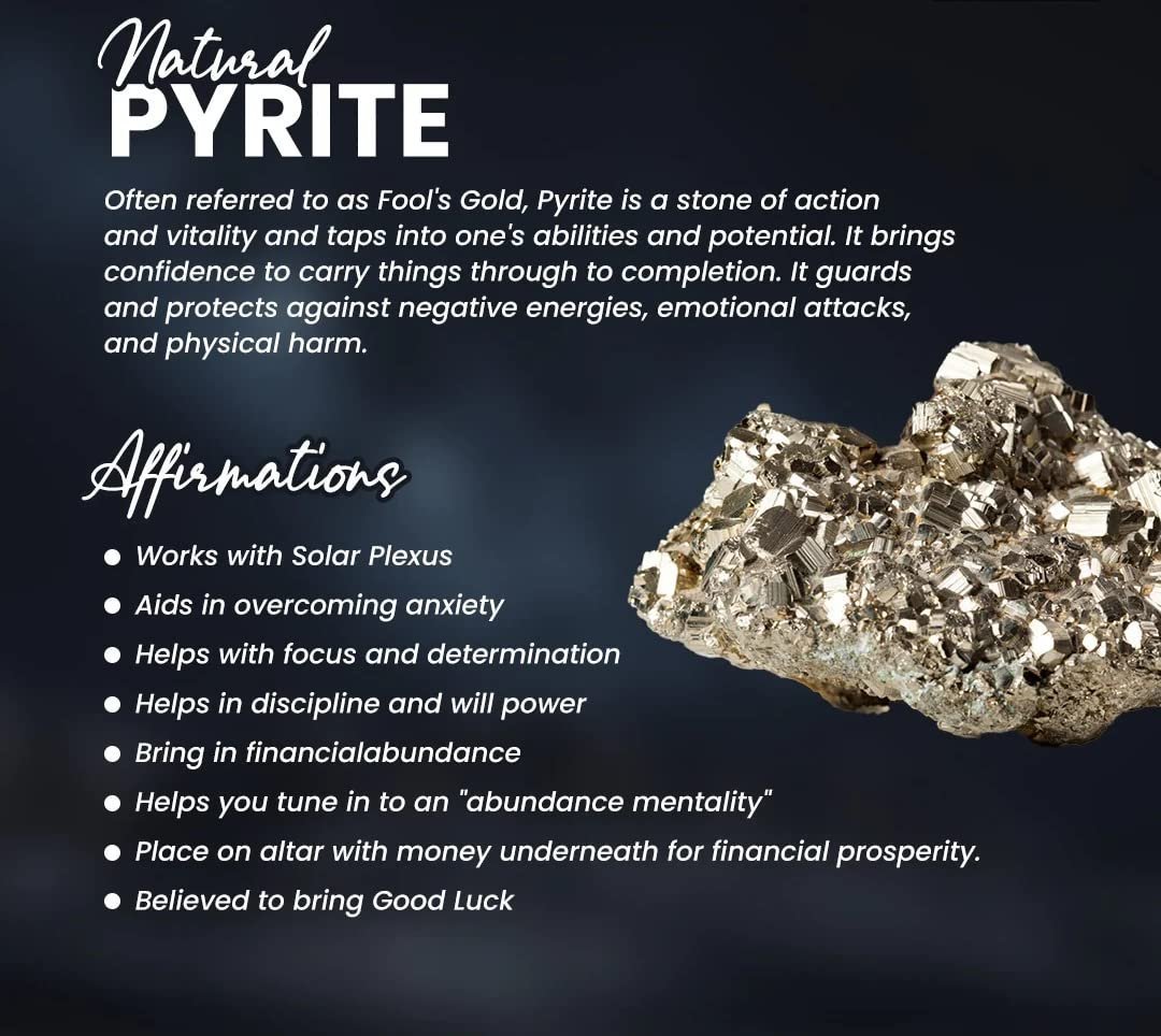 Divine Spirituals Natural Golden Peru Pyrite Stone Original Cluster – High Energy Natural Iron Pyrite Rock Reiki Crystal for Increased Willpower and Manifestation to Attract Wealth & Abundance Cubical Pyrite Clusters Abundance Stones 8 Divine Spirituals Natural Golden Peru Pyrite Stone Original Cluster – High Energy Natural Iron Pyrite Rock Reiki Crystal for Increased Willpower and Manifestation to Attract Wealth & Abundance Cubical Pyrite Clusters Abundance Stones 8