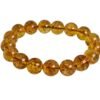 AAA Grade Citrine Bracelet – 12mm Healing Crystals, Signature Products Healing Crystals, Round, Citrine, Natural Gemstone, Citrine Bracelet 10