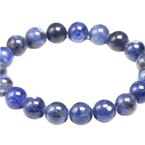 Divine Spirituals Balance Chakras with Natural Crystal Certified healing bracelets. Stretchable – 8MM beads Bracelets for men & women.(Sodalite Bracelet) Chakra Healing Bracelets Abundance Stones