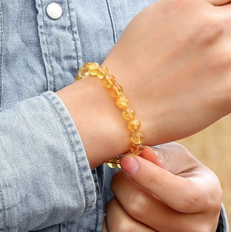 Divine Spirituals Natural Citrine Pure Certified Unisex Band Bracelet Super AAA Quality for Healing Meditation Success and Abundance Chakra Healing Bracelets Abundance Stones 4 Divine Spirituals Natural Citrine Pure Certified Unisex Band Bracelet Super AAA Quality for Healing Meditation Success and Abundance Chakra Healing Bracelets Abundance Stones 4