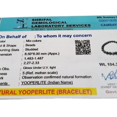 Divine Spirituals Yooperlite Natural Crystal Bracelet Lab Certified 8 mm AAA Grade Stretchable Bracelet for Healing Meditation and Manifestation Chakra Healing Bracelets Abundance Stones 2