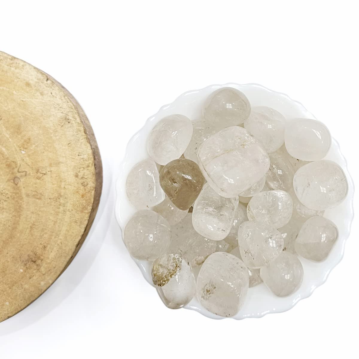 Divine Spirituals Natural Tumbled Stones for Reiki Healing (Clear Quartz Tumbled Stone)Value Pack Of 2 Chakra Tumbled Stones Abundance Stones 5 Divine Spirituals Natural Tumbled Stones for Reiki Healing (Clear Quartz Tumbled Stone)Value Pack Of 2 Chakra Tumbled Stones Abundance Stones 5