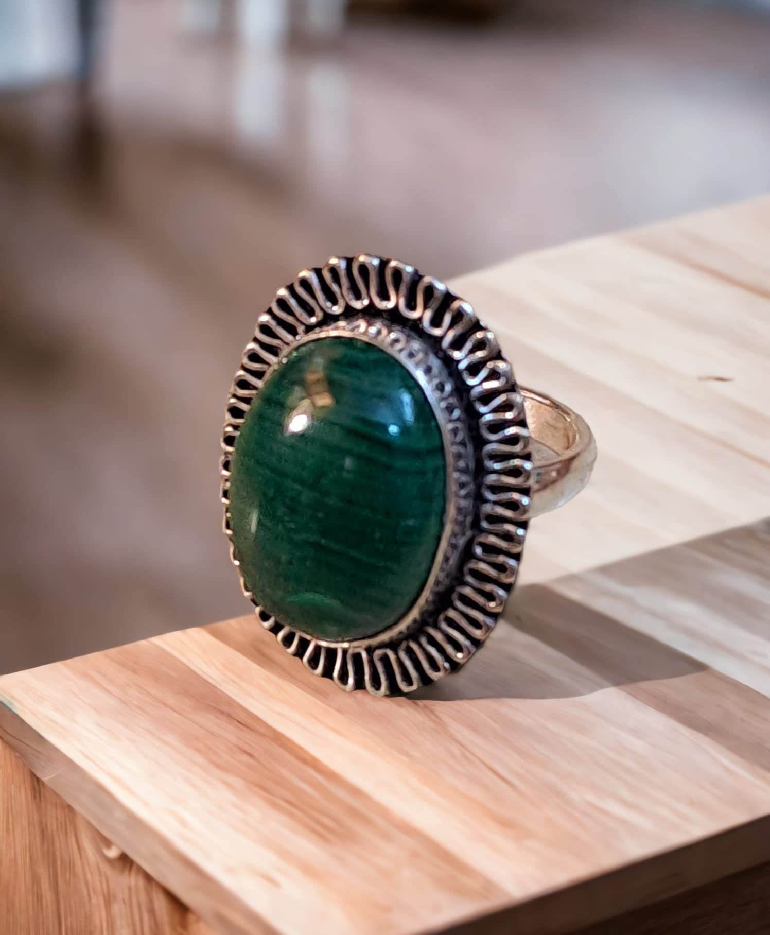 Divine Spirituals Certified Malachite Adjustable Crystal Ring for Love – The Gaurdian of Heart Unisex Ring Crystal Mala Abundance Stones 5 Divine Spirituals Certified Malachite Adjustable Crystal Ring for Love – The Gaurdian of Heart Unisex Ring Crystal Mala Abundance Stones 5