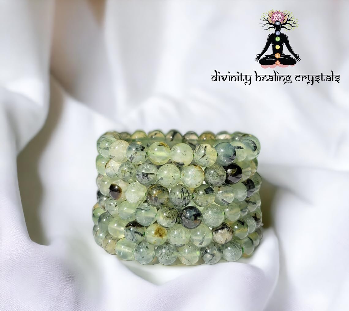 Divine Spirituals Prehnite Natural Bracelet Pure Certified 8mm Unisex Bracelets Super AAA Quality for Healing Meditation Success and Abundance Sacred Sanctuary Abundance Stones 6 Divine Spirituals Prehnite Natural Bracelet Pure Certified 8mm Unisex Bracelets Super AAA Quality for Healing Meditation Success and Abundance Sacred Sanctuary Abundance Stones 6