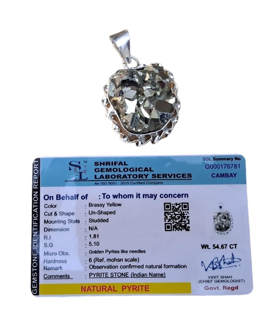 Divine Spirituals Pyrite original Peruvian Pendant Geode Original Designer Lab Certified Pendant with Chain for Men and Women – To Manifest Abundance and Attract Wealth and Prosperity Crystal Jewelry Abundance Stones 4 Divine Spirituals Pyrite original Peruvian Pendant Geode Original Designer Lab Certified Pendant with Chain for Men and Women – To Manifest Abundance and Attract Wealth and Prosperity Crystal Jewelry Abundance Stones 4