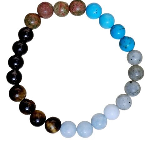 Divine Spirituals Zodiac Natural Crystal Scorpio Sun Sign Certified Unisex Bracelet Original Natural 8 mm Stone Beads with Palo Santo Smudge Chakra Healing Bracelets Abundance Stones