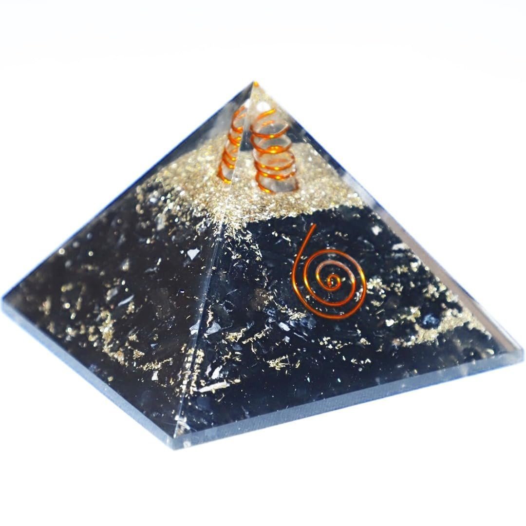 Divine Spirituals Natural Black Tourmaline Orgone Pyramid Vastu for Home Study Table Office Desk Reiki Feng Shui Reiki Symbol Crystal Showpieces for Home Decor Education Gifts Sculptures Abundance Stones 10 Divine Spirituals Natural Black Tourmaline Orgone Pyramid Vastu for Home Study Table Office Desk Reiki Feng Shui Reiki Symbol Crystal Showpieces for Home Decor Education Gifts Sculptures Abundance Stones 10