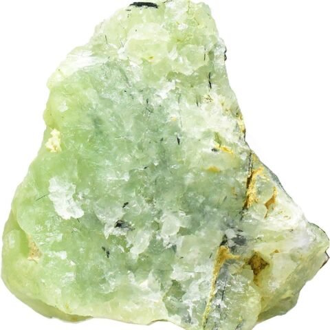 Divine Spirituals Natural Rought Raw Crystal Stones for Meditation, Healing, Feng Shui, Chakra Healing, Decor and Manifesting Abundance – 100 Grams (Natural Prehnite) Natural Healing Crystals Abundance Stones