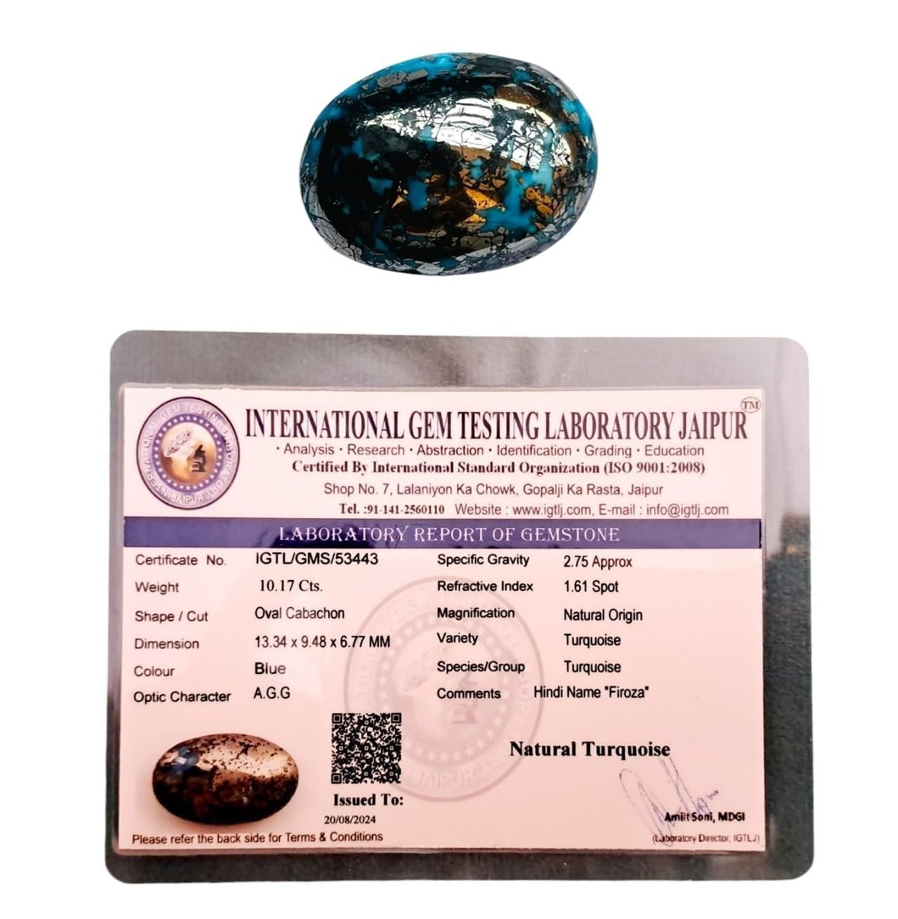 Divine Spirituals Real Original Firoza Turquoise Gemstone for Men and Women – Oval Shaped for Ring and Pendant Premium Turquoise Jewellery – The Stone of Compassion and Success 14.85 Carat Irani Firoza Abundance Stones 3 Divine Spirituals Real Original Firoza Turquoise Gemstone for Men and Women – Oval Shaped for Ring and Pendant Premium Turquoise Jewellery – The Stone of Compassion and Success 14.85 Carat Irani Firoza Abundance Stones 3