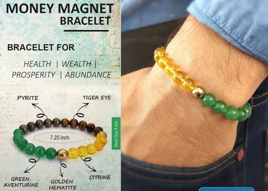 Divine Spirituals Certified Crystal 8Mm Beads Unisex Money Magnet Bracelet For Prosperity And Abundance Chakra Healing Bracelets Abundance Stones 5 Divine Spirituals Certified Crystal 8Mm Beads Unisex Money Magnet Bracelet For Prosperity And Abundance Chakra Healing Bracelets Abundance Stones 5