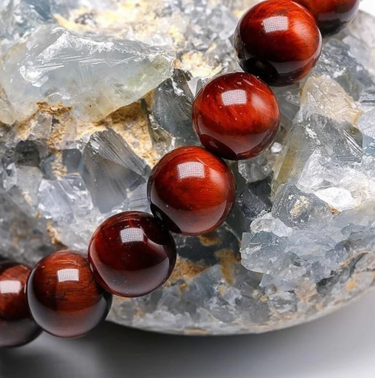 Divine Spirituals Red Tiger Eye Natural Bracelet Pure Certified For Men and Women Adjustable 8mm Lab Certified Gemstone For Men and Women Bracelet for Healing Meditation Success and Abundance Chakra Healing Bracelets Abundance Stones 6 Divine Spirituals Red Tiger Eye Natural Bracelet Pure Certified For Men and Women Adjustable 8mm Lab Certified Gemstone For Men and Women Bracelet for Healing Meditation Success and Abundance Chakra Healing Bracelets Abundance Stones 6