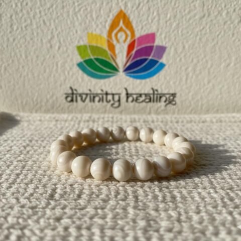AAA Grade Mother Of Pearl Bracelet – 10mm Healing Crystals, Signature Products Healing Crystals, Mother Of Pearl Bracelet, Round, Mother Of Pearl, Natural Gemstone 2