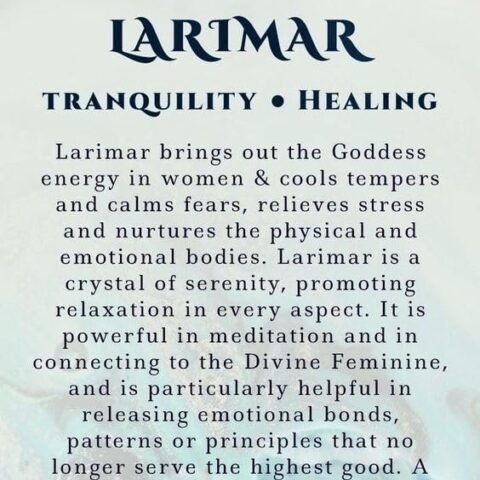 Divine Spirituals Natural Larimar Crystal Bracelet Lab Certified 8 mm AAA Grade Stretchable Bracelet for Healing Meditation and Manifestation Chakra Healing Bracelets Abundance Stones 2