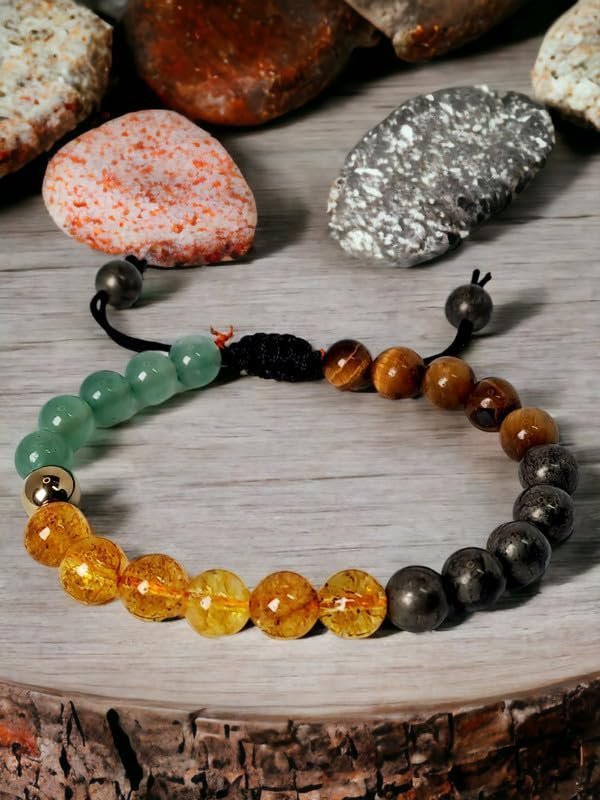 Divine Spirituals Certified Crystal 8mm Beads Unisex Money Magnet Adjustable Thread Bracelet for Prosperity and Abundance. Chakra Healing Bracelets Abundance Stones 9 Divine Spirituals Certified Crystal 8mm Beads Unisex Money Magnet Adjustable Thread Bracelet for Prosperity and Abundance. Chakra Healing Bracelets Abundance Stones 9