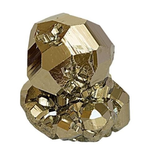 Divine Spirituals Pyrite Stone Original Cluster Samples – High Energy Natural Iron Pyrite Stone Gold Rock Reiki Crystal Used for Increased Willpower and Manifestation (Certified Pyrite) (170 Grams Plus Approx.) Cubical Pyrite Clusters Abundance Stones