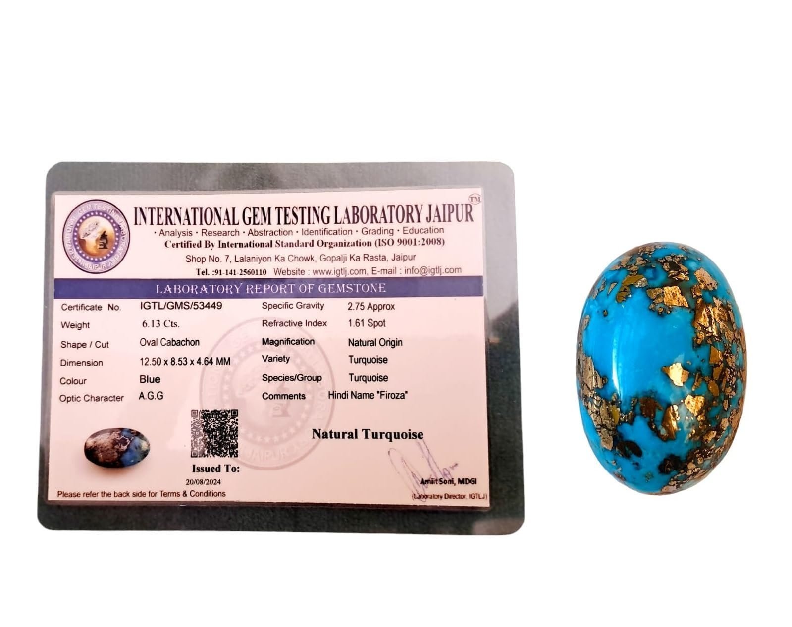 Divine Spirituals Real Original Firoza Turquoise Gemstone for Men and Women – Oval Shaped for Ring and Pendant Premium Turquoise Jewellery – The Stone of Compassion and Success 48 to 55 Carats Irani Firoza Abundance Stones 3 Divine Spirituals Real Original Firoza Turquoise Gemstone for Men and Women – Oval Shaped for Ring and Pendant Premium Turquoise Jewellery – The Stone of Compassion and Success 48 to 55 Carats Irani Firoza Abundance Stones 3