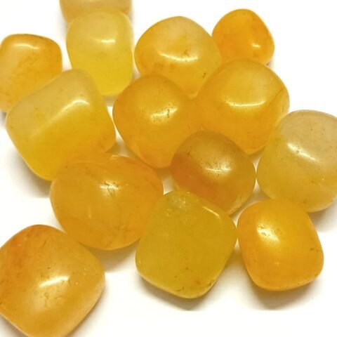Divine Spirituals Original Crystal Tumble GemStone For Manifestation, Abundance , Healing and Meditation (Yellow Aventurine) Chakra Tumbled Stones Abundance Stones