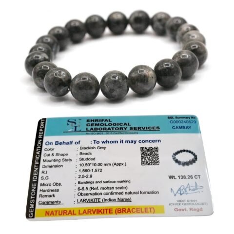 Divine Spirituals Natural Larvikite Crystal Bracelet Lab Certified 10 mm AAA Grade Stretchable Bracelet for Healing Meditation and Manifestation Chakra Healing Bracelets Abundance Stones Divine Spirituals Natural Larvikite Crystal Bracelet Lab Certified 10 mm AAA Grade Stretchable Bracelet for Healing Meditation and Manifestation Chakra Healing Bracelets Abundance Stones