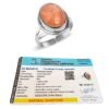 Divine Spirituals Certified Sun Stone Adjustable Crystal Ring – for Love Protection and Joy in Life – Unisex Adjustable Ring Crystal Gemstone Rings Abundance Stones 7