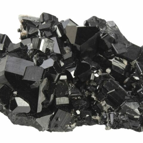 Divine Spirituals Natural Pure Black Tourmaline Certified Clusters for Grounding and Protection | Healing and Meditation – Cleansing off Negative Energy 101.26 Grams loosecutgem Abundance Stones