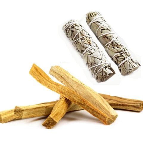 Divine Spirituals Combo Pack of 2 Palo Santo Smudging Sticks with 2 Sage Bundle for Meditation and Stress Relief Palo Santo Abundance Stones Divine Spirituals Combo Pack of 2 Palo Santo Smudging Sticks with 2 Sage Bundle for Meditation and Stress Relief Palo Santo Abundance Stones