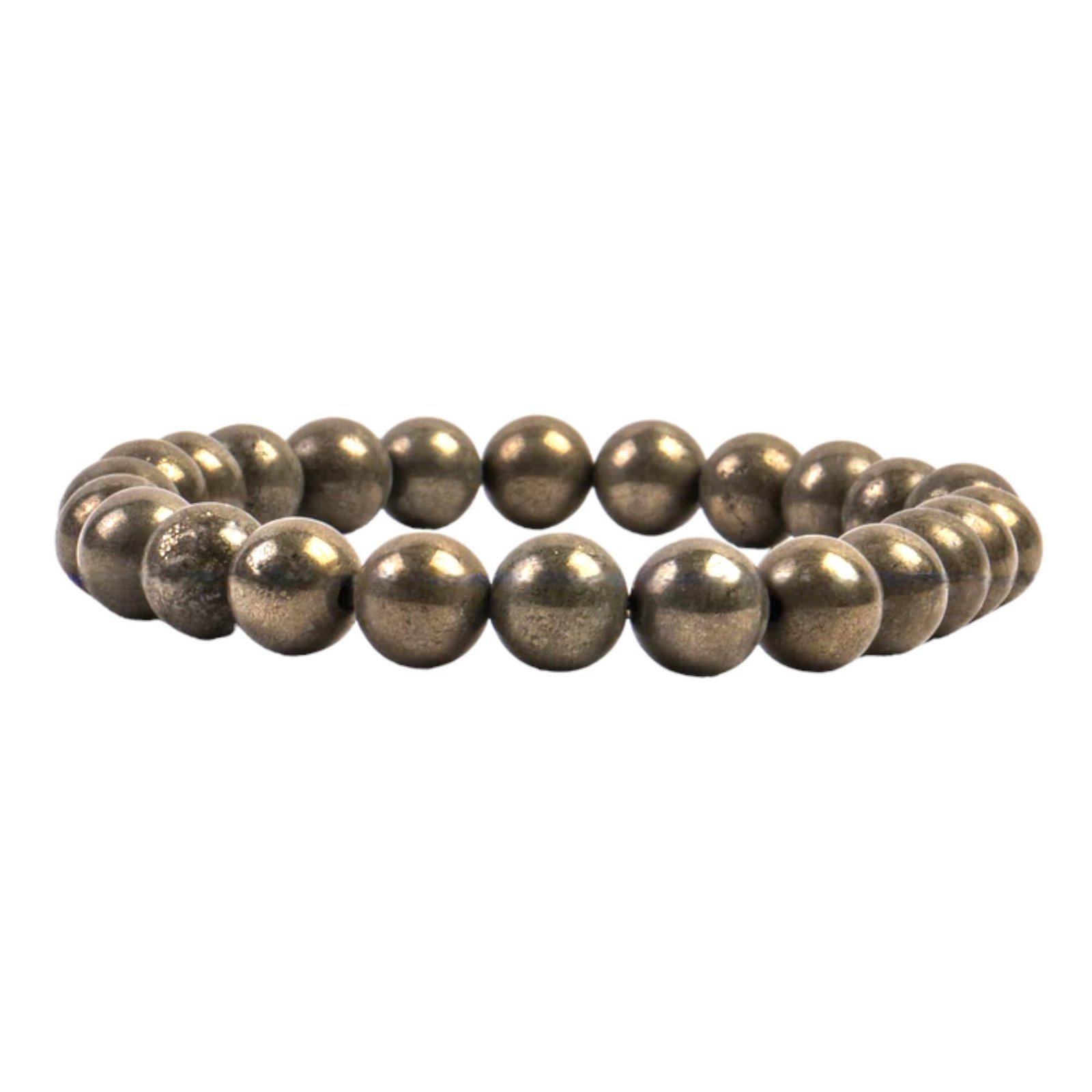 Divine Spirituals Lab Certified Aaa Quality Natural Original Pyrite Bracelet Real Crystal 8Mm Stretchable Original Bracelet – Money Magnet For Men & Women For Prosperity, Abundance & Manifestation Chakra Healing Bracelets Abundance Stones