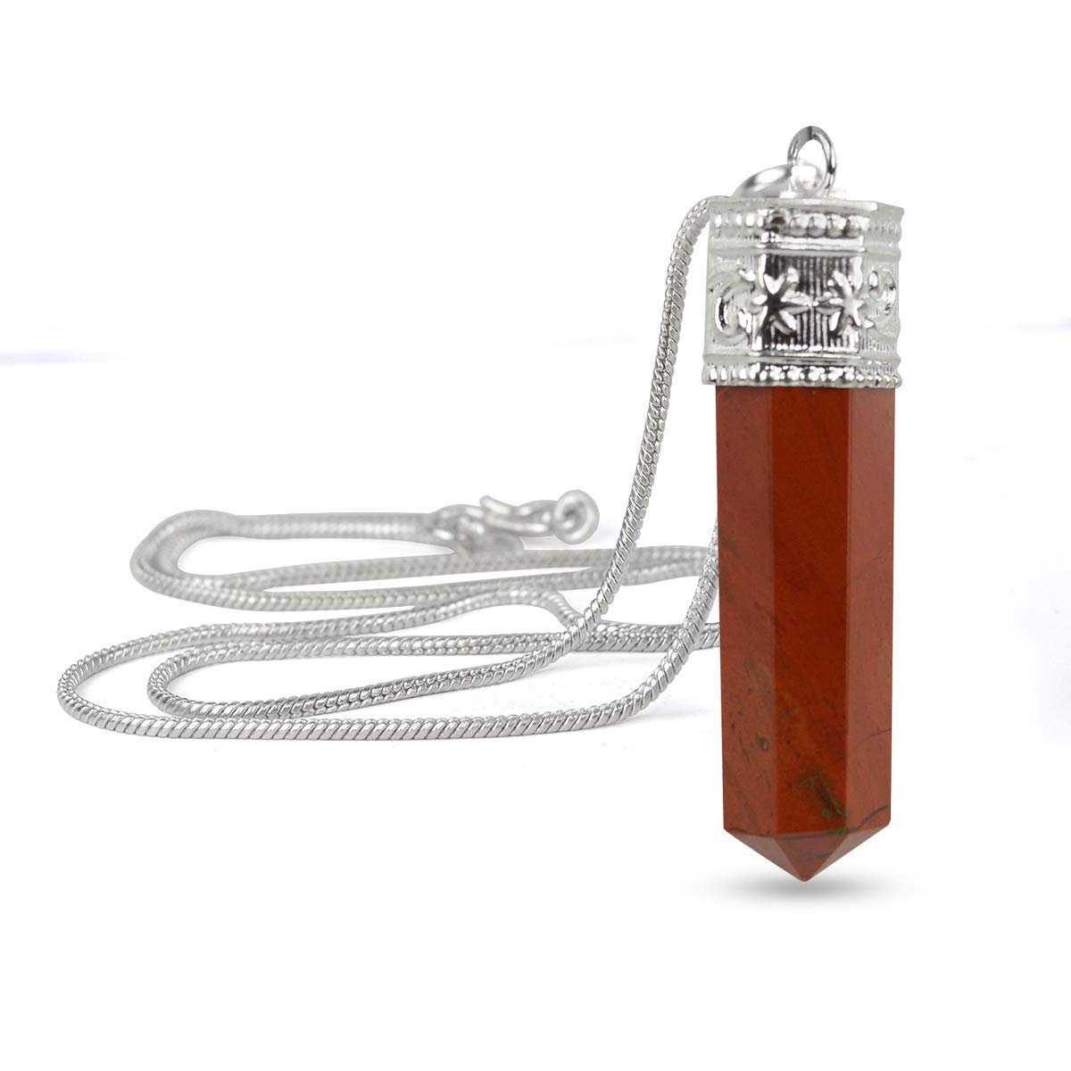 Divine Spirituals Natural Healing Stone Pendant Pencil Shape Crystal Stone Certified Pendant/Locket with Chain – Healing Gemstone Size 30-35 mm Approx(Red Jasper Pendant) Crystal Jewelry Abundance Stones 5 Divine Spirituals Natural Healing Stone Pendant Pencil Shape Crystal Stone Certified Pendant/Locket with Chain – Healing Gemstone Size 30-35 mm Approx(Red Jasper Pendant) Crystal Jewelry Abundance Stones 5