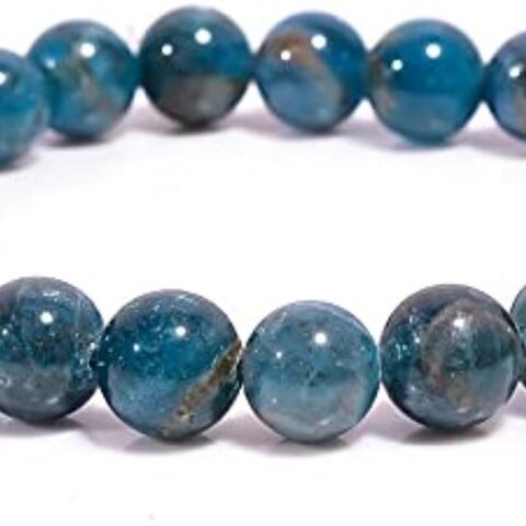 Divine Spirituals Apatite Natural Bracelet Natural Pure Certified For Men and Women Adjustable 8mm Lab Certified Gemstone For Men and Women Bracelet for Healing Meditation Success and Abundance Chakra Healing Bracelets Abundance Stones