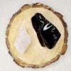 Divine Spirituals Clear Quartz and Black Obsidian AAA Grade Raw Natural Crystal Combo with Wooden Natural Bark Coaster for Healing, Meditation and Manifestation Natural Healing Crystals Abundance Stones 4