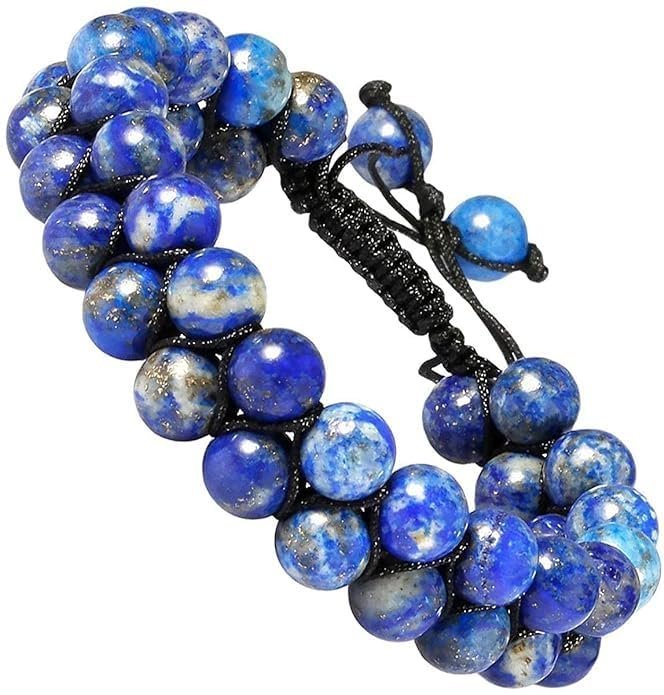 Divine Spirituals Gemstone Natural Lapis Lazuli Double Layered Semi Precious, Stone Bracelet, Crystal Stone 8mm Beads Bracelet Round Shape for Reiki Healing and Crystal Healing Chakra Stones Chakra Healing Bracelets Abundance Stones 3 Divine Spirituals Gemstone Natural Lapis Lazuli Double Layered Semi Precious, Stone Bracelet, Crystal Stone 8mm Beads Bracelet Round Shape for Reiki Healing and Crystal Healing Chakra Stones Chakra Healing Bracelets Abundance Stones 3