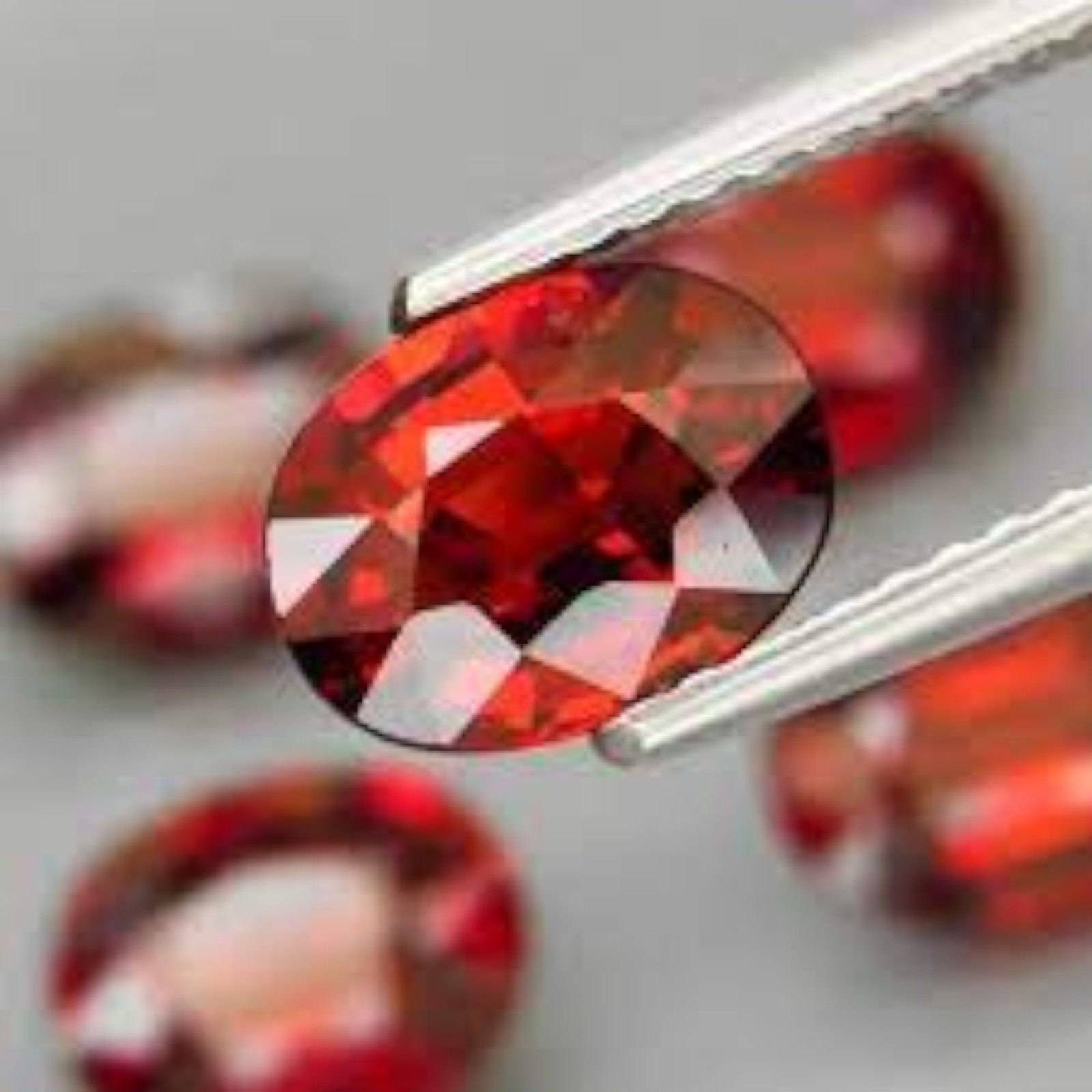 Divine Spirituals Natural African Hessonite Garnet Gemstone (Gomed) Original Lab-Certified AAA Grade Premium Oval-shaped Cabochon For Healing & Ring Jewelry For Men & Women 5 carat approx. Gomed Gemstones Abundance Stones 2
