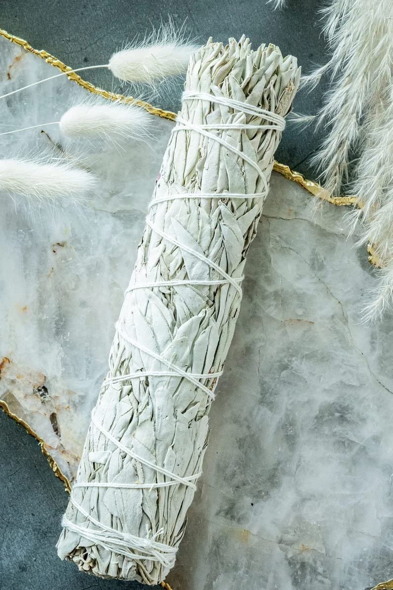 Divine Spirituals White Sage White California Sage Smudge Sticks (6 Inch) for Home Cleansing Ancient Rituals and Healing Meditation – Pack of 3 White Sage Abundance Stones 5 Divine Spirituals White Sage White California Sage Smudge Sticks (6 Inch) for Home Cleansing Ancient Rituals and Healing Meditation – Pack of 3 White Sage Abundance Stones 5