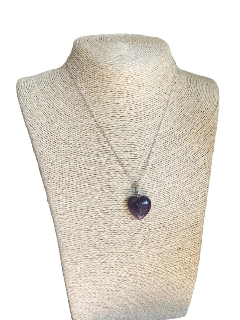 Divine Spirituals Amethyst Heart pendant | Amethyst crystal Mini Heart Healing pendant for Memory Power and Crown Chakra Healing and Meditation Crystal Jewelry Abundance Stones 3 Divine Spirituals Amethyst Heart pendant | Amethyst crystal Mini Heart Healing pendant for Memory Power and Crown Chakra Healing and Meditation Crystal Jewelry Abundance Stones 3