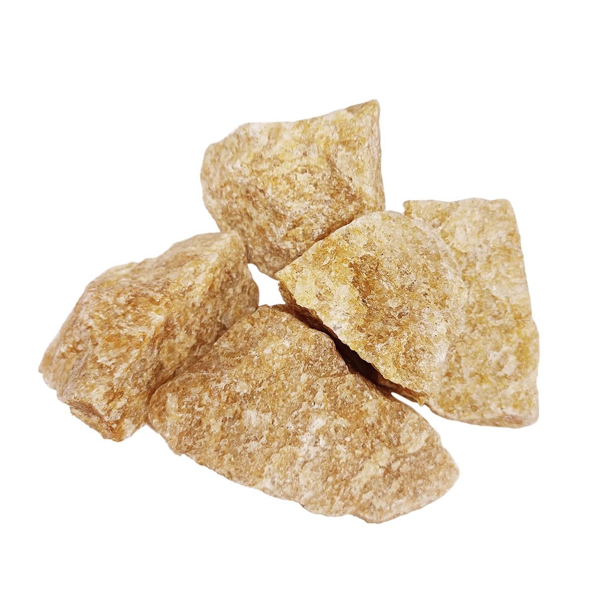 Divine Spirituals Natural Crystal Raw Stones Original Rough Raw Gemstone AAA+ Premium Grade Rock Raw Gemstone (Yellow e) 250 Grams Natural Healing Crystals Abundance Stones