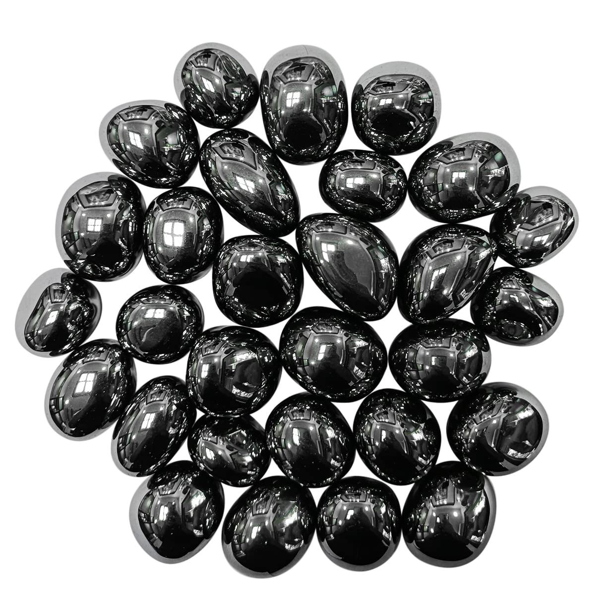 Divine Spirituals Natural Tumbled Stones for Reiki Healing (Selenite Tumbled Stone) Value Pack Of 2 Chakra Tumbled Stones Abundance Stones 2