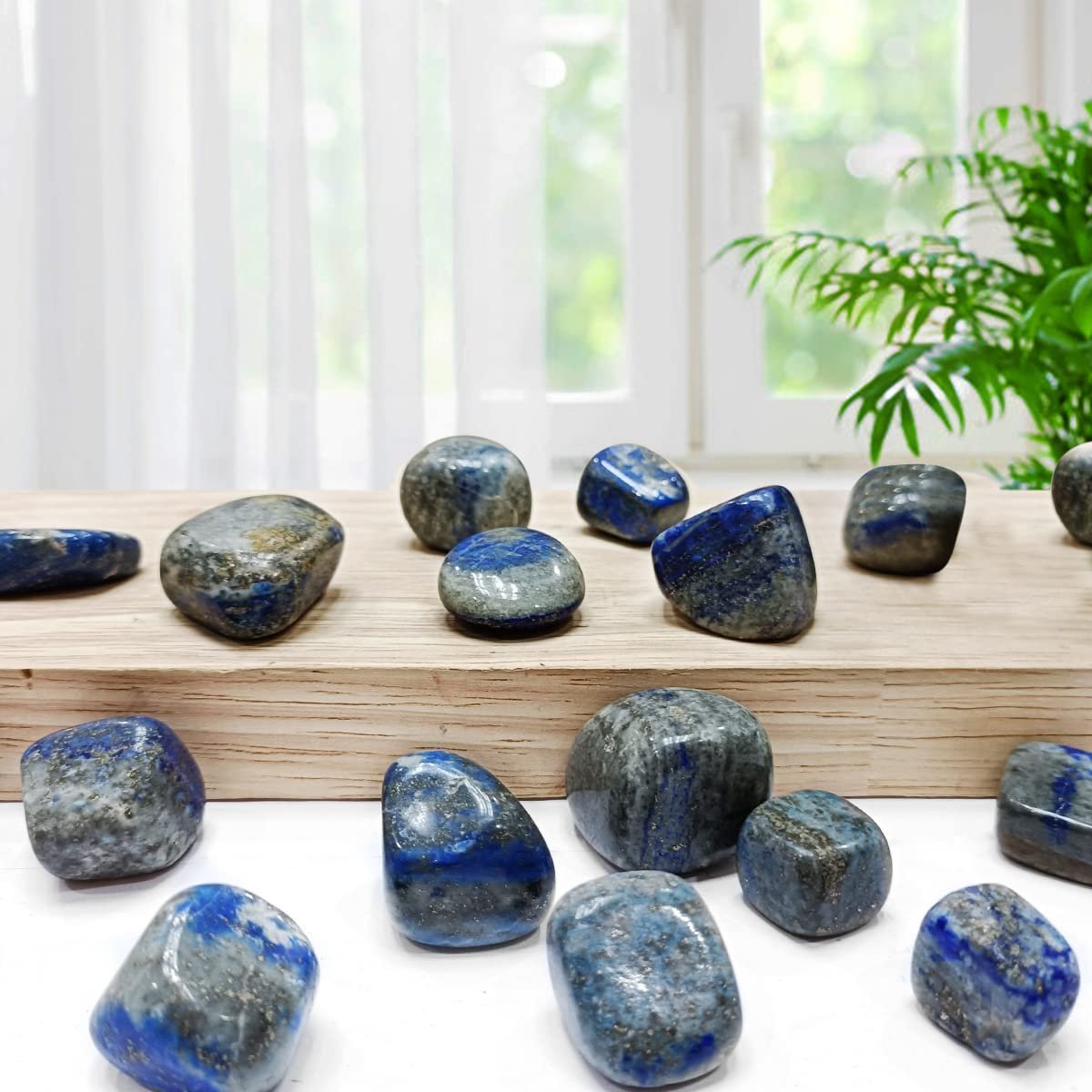 Divine Spirituals Natural Tumbled Stones for Reiki Healing (Lapis Lazuli Tumble Stone)Value Pack Of 2 Chakra Tumbled Stones Abundance Stones 5 Divine Spirituals Natural Tumbled Stones for Reiki Healing (Lapis Lazuli Tumble Stone)Value Pack Of 2 Chakra Tumbled Stones Abundance Stones 5
