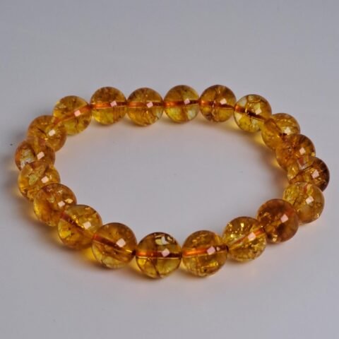 Citrine Bracelet – 10mm Healing Crystals, Signature Products Healing Crystals, Round, Citrine, Natural Gemstone, Citrine Bracelet 2