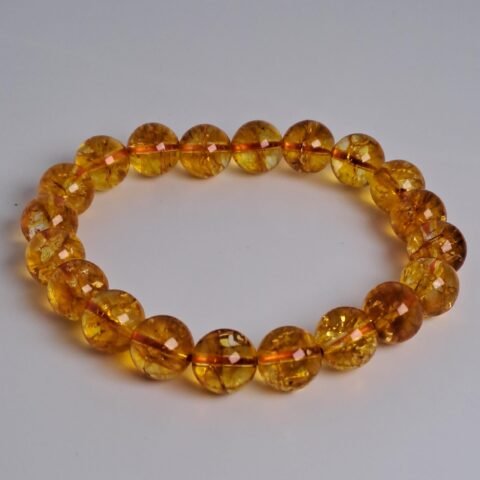 Citrine Bracelet – 10mm Healing Crystals, Signature Products Healing Crystals, Round, Citrine, Natural Gemstone, Citrine Bracelet 2