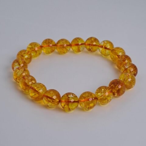 AAA Grade Citrine Bracelet – 10mm Healing Crystals, Signature Products Healing Crystals, Round, Citrine, Natural Gemstone, Citrine Bracelet 2