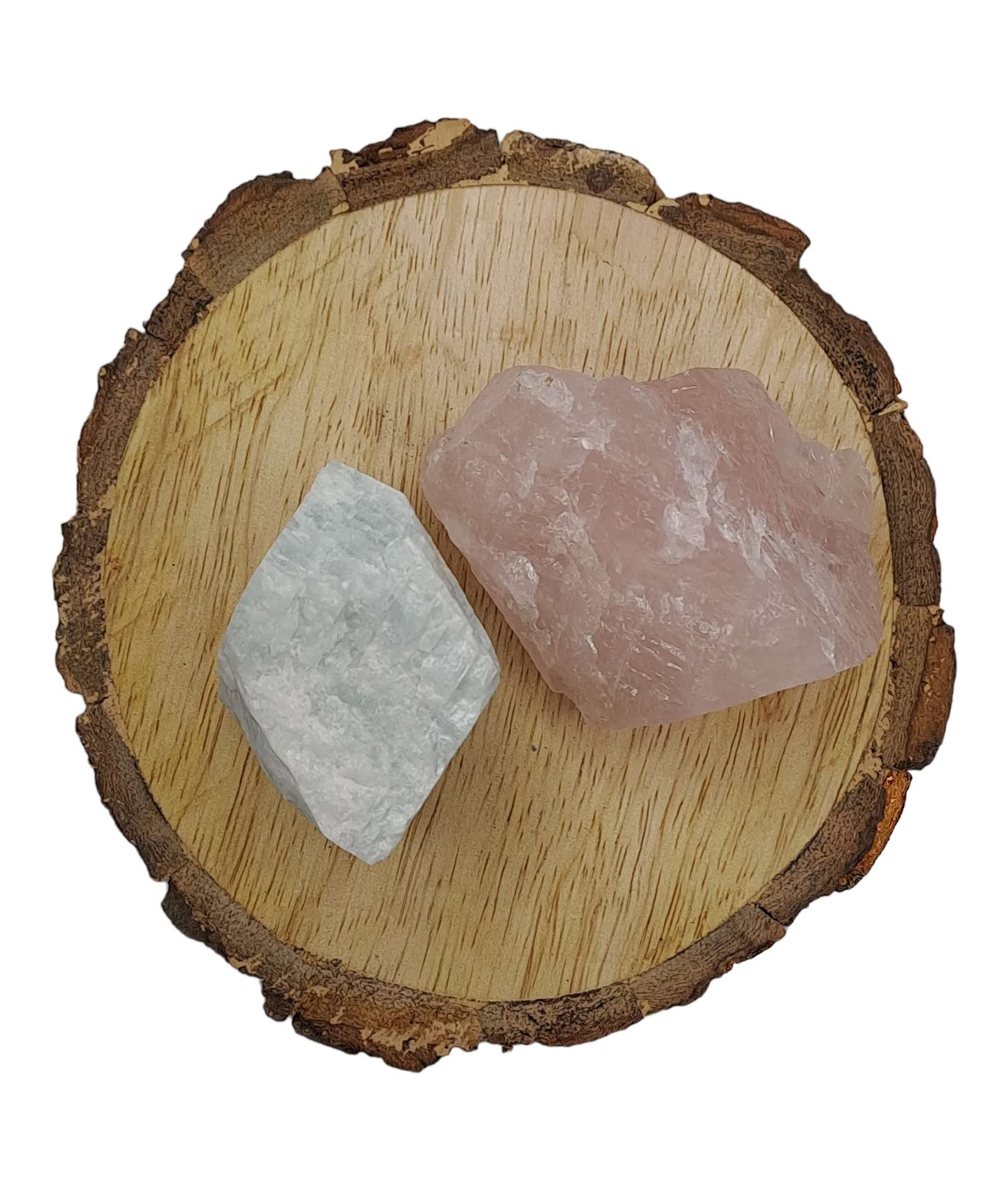 Divine Spirituals Amazonite + Rose Quartz AAA Grade Raw Natural Crystal Combo with Wooden Natural Bark Coaster for Healing, Meditation and Manifestation Natural Healing Crystals Abundance Stones 3 Divine Spirituals Amazonite + Rose Quartz AAA Grade Raw Natural Crystal Combo with Wooden Natural Bark Coaster for Healing, Meditation and Manifestation Natural Healing Crystals Abundance Stones 3