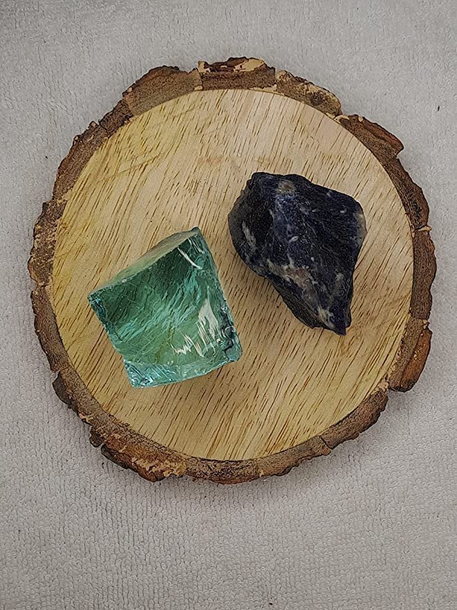 Divine Spirituals Aqua Marine Obsidian and Sodalite AAA Grade Raw Natural Crystal Combo with Wooden Natural Bark Coaster for Healing, Meditation and Manifestation Natural Healing Crystals Abundance Stones 3 Divine Spirituals Aqua Marine Obsidian and Sodalite AAA Grade Raw Natural Crystal Combo with Wooden Natural Bark Coaster for Healing, Meditation and Manifestation Natural Healing Crystals Abundance Stones 3