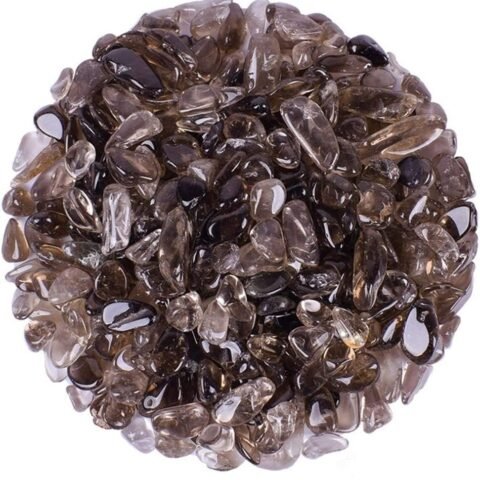 Divine Spirituals Natural Pure Smoky Quartz Chips for Healing Meditation, Reiki, Vastu, Decor, Spirituality and Manifesting Abundance in Life Sacred Sanctuary Abundance Stones