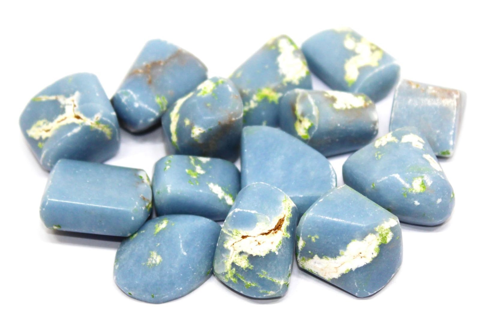 Divine Spirituals Angelite Natural Healing Crystal Tumble Stone (Value Pack of 2 AAA Grade Natural Tumbles) Chakra Tumbled Stones Abundance Stones 6 Divine Spirituals Angelite Natural Healing Crystal Tumble Stone (Value Pack of 2 AAA Grade Natural Tumbles) Chakra Tumbled Stones Abundance Stones 6
