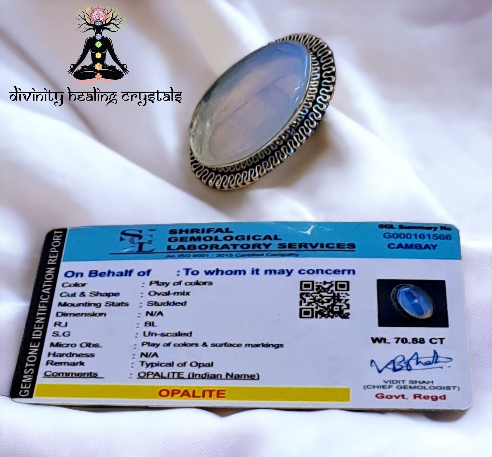 Divine Spirituals Opalite Certified Adjustable Crystal Ring for improved Communications Healing and Meditation Crystal Gemstone Rings Abundance Stones 9 Divine Spirituals Opalite Certified Adjustable Crystal Ring for improved Communications Healing and Meditation Crystal Gemstone Rings Abundance Stones 9
