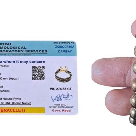 Divine Spirituals Balance Chakras with Natural Golden Pyrite Double Layered Semi Precious, Stone Bracelet, Crystal Stone 8mm Beads Bracelet Round Shape for Reiki Healing and Crystal Healing Chakra Healing Bracelets Abundance Stones