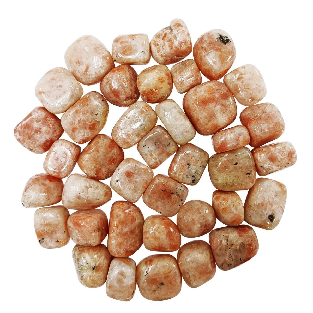 Divine Spirituals Natural Tumbled Stones for Reiki Healing (Sunstone Tumbled Stone) Value Pack Of 2 Chakra Tumbled Stones Abundance Stones Divine Spirituals Natural Tumbled Stones for Reiki Healing (Sunstone Tumbled Stone) Value Pack Of 2 Chakra Tumbled Stones Abundance Stones